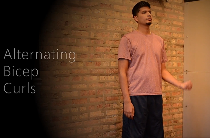 Alternating Bicep Curls